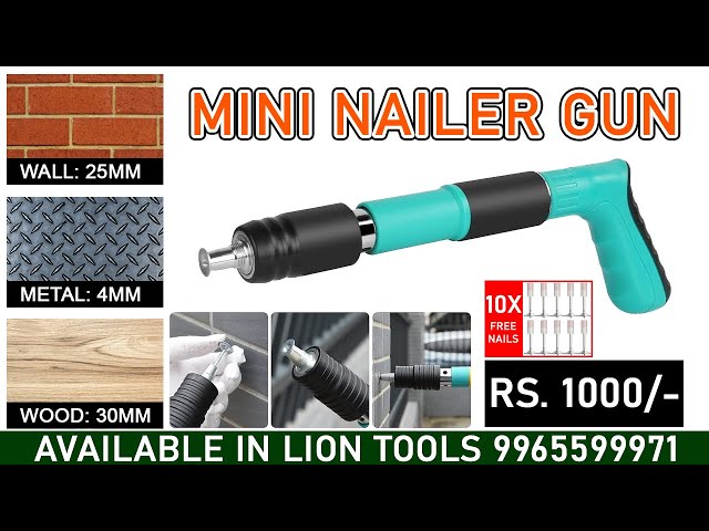 Manual Steel Nails Guns Rivet Tool Concrete Steel Wall Wire Slotting. N9S7  - Walmart.com